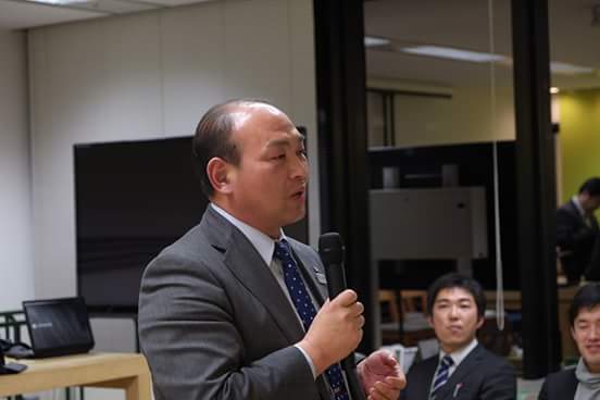 2016年11月17日（木）青森県階上町浜谷町長をお呼びしての勉強会を開催しました。
